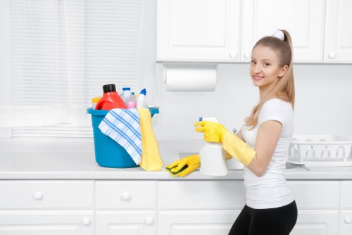 Carpet cleaning team in Southborough focusing on sustainable waste sorting