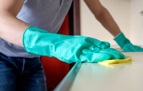Cleaning team managing a scheduled carpet care appointment