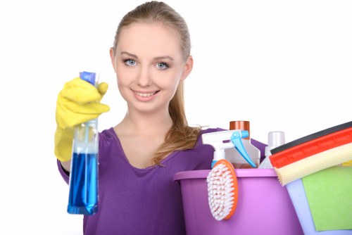 Technician performing deep mattress cleaning in Southborough